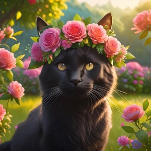 Bundle de téléchargement numérique de clipart floral Cat 50 JPG (FLORALCATS401-450) VOL 9 utilisation commerciale
