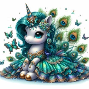 Eenhoornsublimatie drukklare warmteoverdrachtbundels met 10 ontwerpen (PLUNICORN181-270)