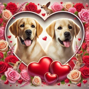 Lots de 10 motifs d'impression par transfert thermique par sublimation, prêts à imprimer pour la Saint-Valentin (FPDVALENTINE631-720)