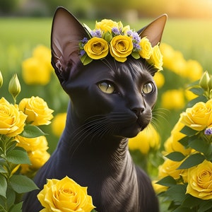 Bundle de téléchargement numérique de clipart floral Cat 50 JPG (FLORALCATS351-400) VOL 8 utilisation commerciale