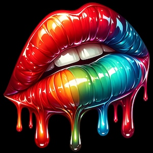 Lippen-Design bereit, Sublimations-Wärmetransfer-Druckpakete mit 10 Transfers (WSDLIPS