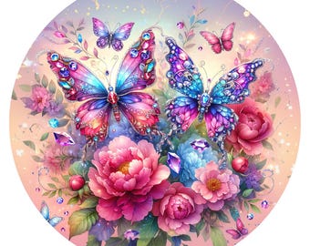 Butterflies Bees & Dragonfly Coasters Sublimatie transferprints: klaar om te drukken, set van 60