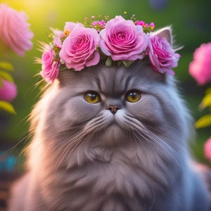 Ensemble de téléchargement numérique de clipart floral Cat 100 JPG (FLORALCATS301-400) VOL 4