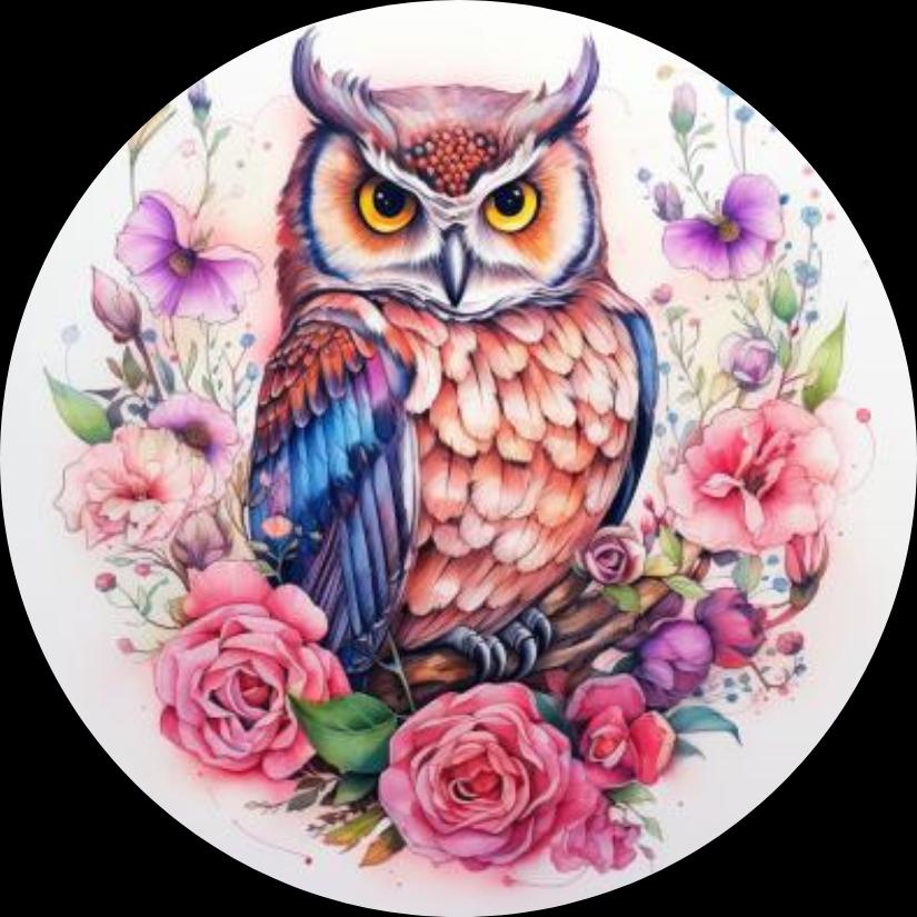 Owl Sublimation Heat Transfer Prints: Ready to Press, 10 Bundles