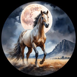 HORSE Ready To Press Sublimation Heat Transfer Print Bundles of 60 Designs Choice Of 14 Sizes (PALMHORSE1-180)