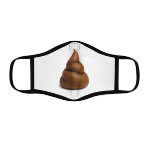 Poop Gesichtsmaske, humorvolle Maske für Erwachsene, Neuheit Gesichtsbedeckung, Just Poo