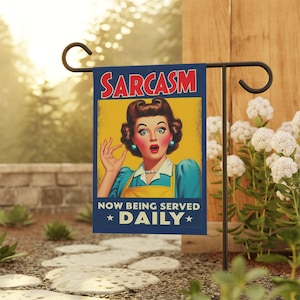 Garden Banner, Outdoor Humor Sign, Vintage Home Decor, Funny Gift for Garden Lovers, Whimsical Yard Art, Sarcasm Design