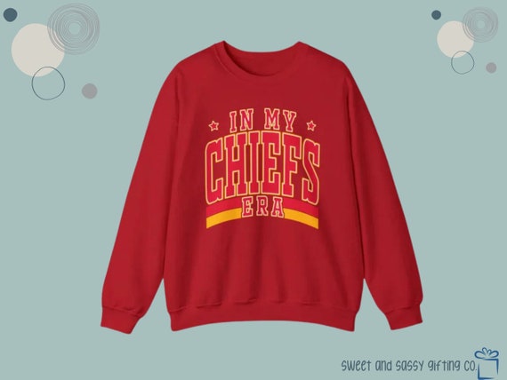 Taylor Swift Chiefs Jersey Sweatshirt Travis Kelce and Taylor Swift Merch -  Happy Place for Music Lovers