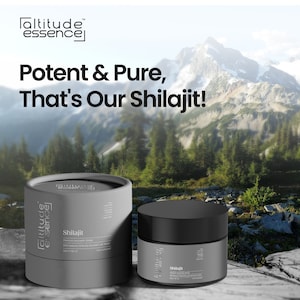 Altitude Essence Shilajit Resin 50g | Fulvic Acid & 85+ Beneficial Nutrients + Mineral for Energy Stamina Immune System | UK Lab Certified