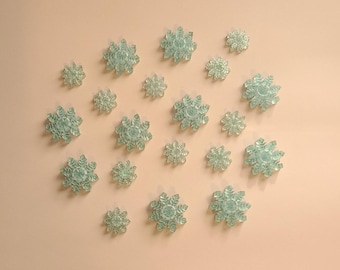 Mini Snowflakes (pack of twenty) - decoration, craft accessory