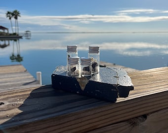 Conjunto de 4 - Sección de mosaico de protección térmica SN24 de la nave espacial SpaceX