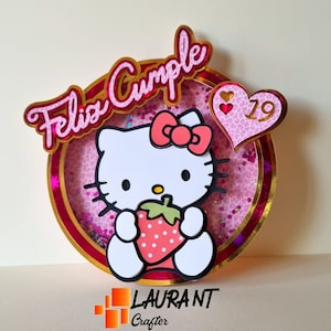 Plantilla Topper para decorar tarta, Cake topper, Diseño topper en formato Studio y SVG