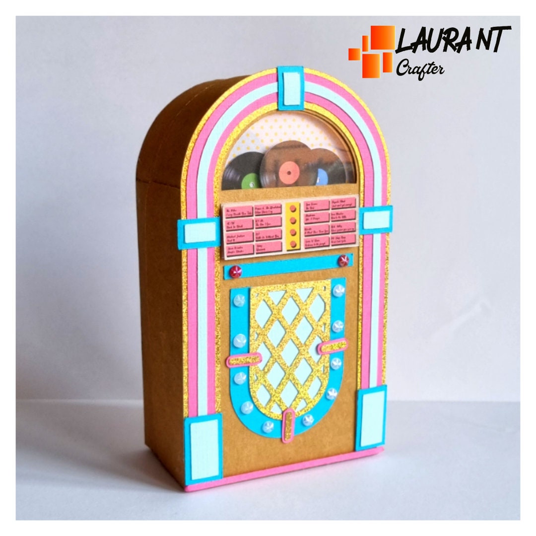Jukebox Box, Box in the Shape of an Old Jukebox, .studio and SVG Cutting Format - Etsy Jukebox Box, Box in the Shape of an Old Jukebox, .studio and SVG Cutting Format - Etsy