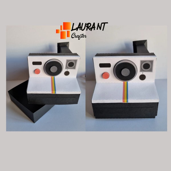 Polaroid-Kamerabox, digitale Datei in den Formaten .Studio, SVG und PDF