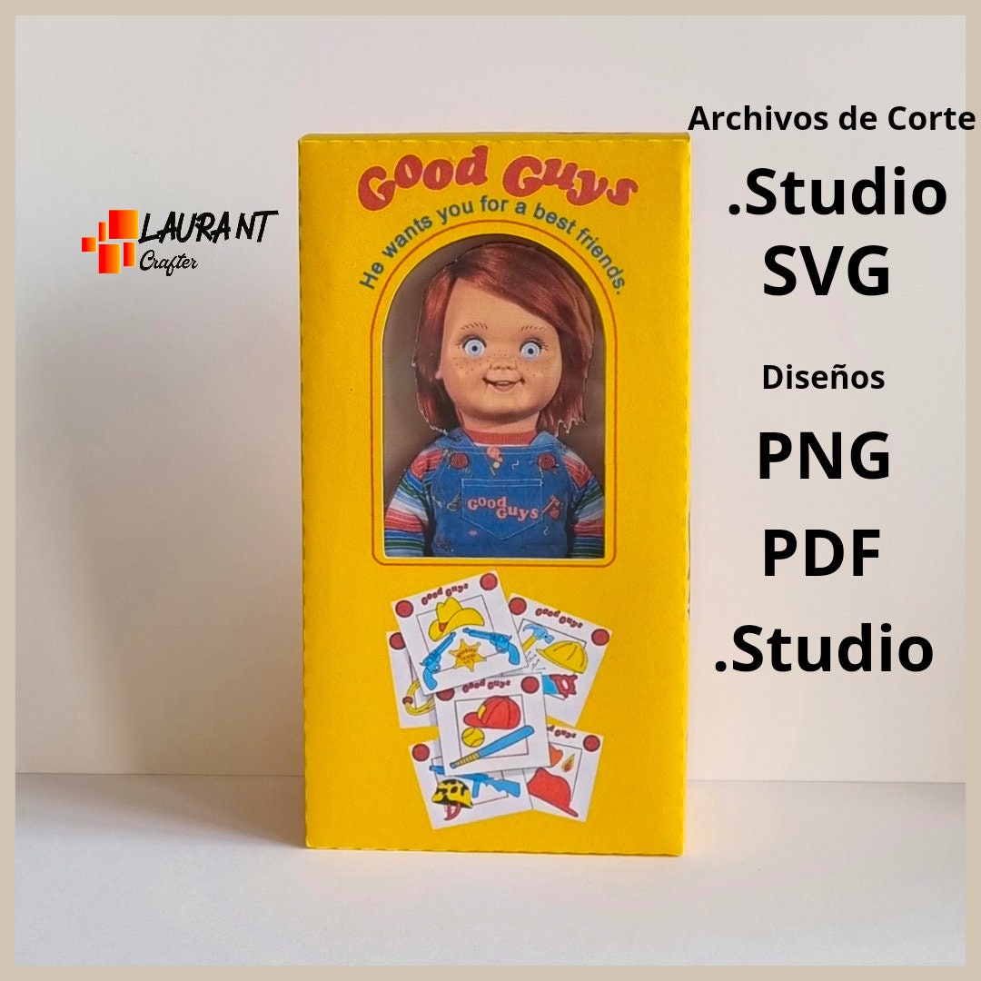 Chucky Box, Child's Play Box, .studio and SVG Cutting Files, PNG, PDF Chucky Box, Child's Play Box, .studio and SVG Cutting Files, PNG, PDF