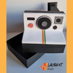 Caja Cámara Polaroid, archivo digital en formatos .Studio, SVG y PDF