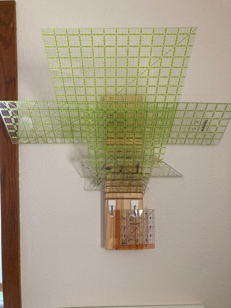 Wall Mountable Ruler Sewer’s Ruler Organizer/rack - Quilter’s Tools - Wall Mounted - Etsy