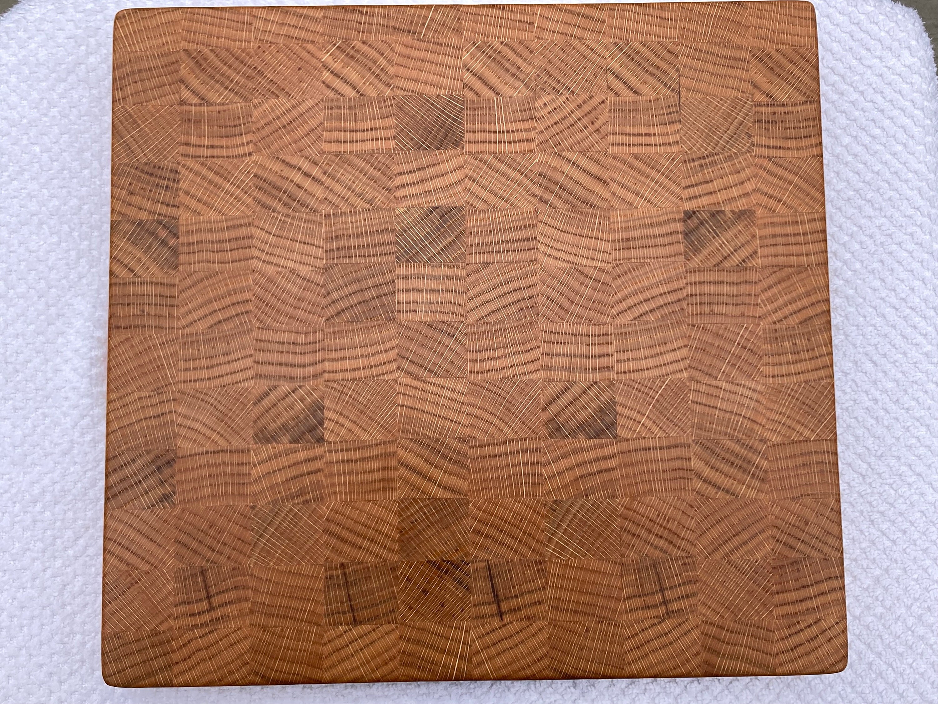 End Grain Red Oak Cutting Board Cheese Board Serving Tray Wedding Gift