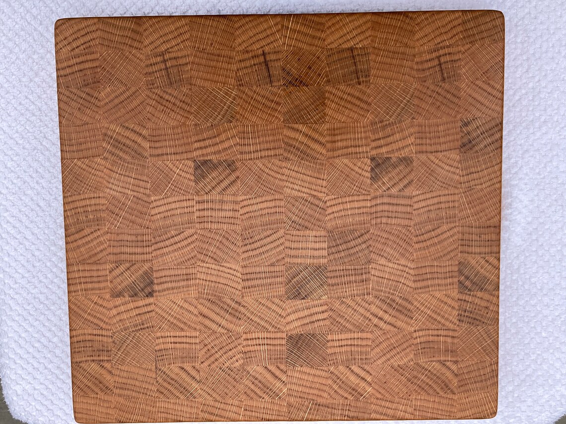 End Grain Red Oak Cutting Board Cheese Board Serving Tray Wedding Gift