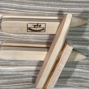 Tailor’s Clappers - Quilter’s tools - Solid Maple with Cherry accent