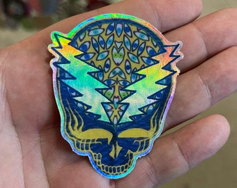 Grateful Dead Psychedelic Eyes of the World Holographic Stickers