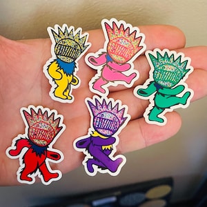 Grateful Dead / Ween mashup BoogBear stickers