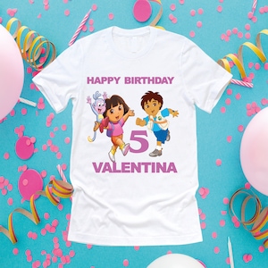 dora birthday party dress Girls 3 Piece DORA Birthday Ribbon Tutu Outfit