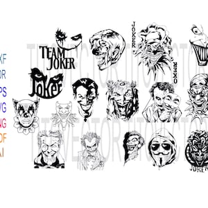 Cut joker svg T-Shirt Download Svg Png Pdf Ai Eps Cut joker Files Vector