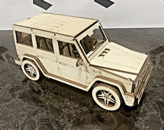 G-Class 3D Wooden Car Puzzle: CNC Laser Cut File (Digital Download)