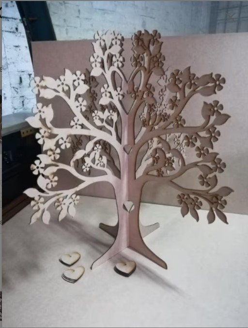 Tree 3D Puzzle Wooden 3mm Tree Jewelry Cdr Dxf Cut File