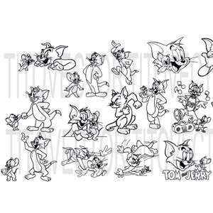 Tom bundle svg T-Shirt Download Tom jerry Svg Png Pdf Ai Eps Cut  Files Vector
