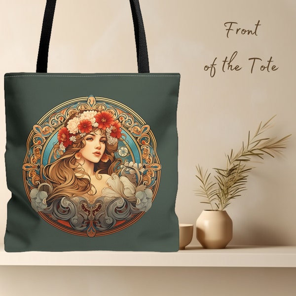 Art Nouveau Tote Bag | Alphonse Mucha | Gift for Art Lover | Fashionable Tote | Mother's Day Gift | Unique Shopper Bag