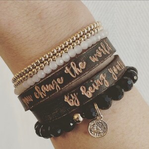 you change the world by being yourself - double wrap