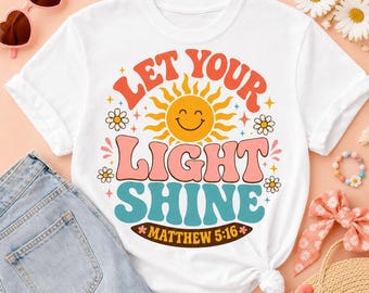 Let Your Light Shine Christian Bible Verse Matthew 5:16 (Digital Download)