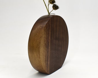 Walnut Circle Vase