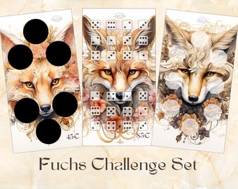 Fuchs Challenge Set, verschiedene Versionen, passend für A6 Zippertaschen