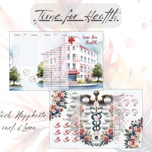 Time for Health Mixchallenge Klappkarte, passend für A6 Zippertaschen