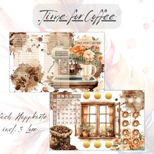 Time for Coffee Mixchallenge Klappkarte, passend für A6 Zippertaschen