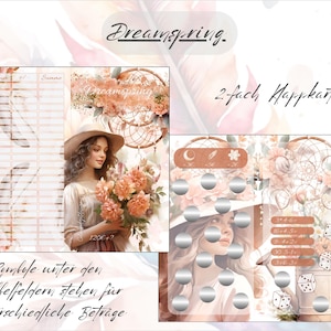 Dreamspring Klappkarte, passend für A6 Zippertaschen