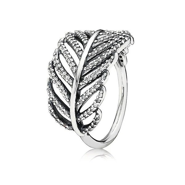 Pandora Sterling Silver Light As A Feather CZ Ring 190886CZ,Multiple size, as gift Mother's Day,Anniversary,Birthday,Valentine's day