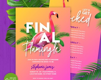 Finale Flamingle Bachelorette Einladung (Digitaler Download)