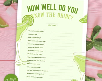 Margs and Matrimony Game: How Well Do You Know the Bride? (PDF)