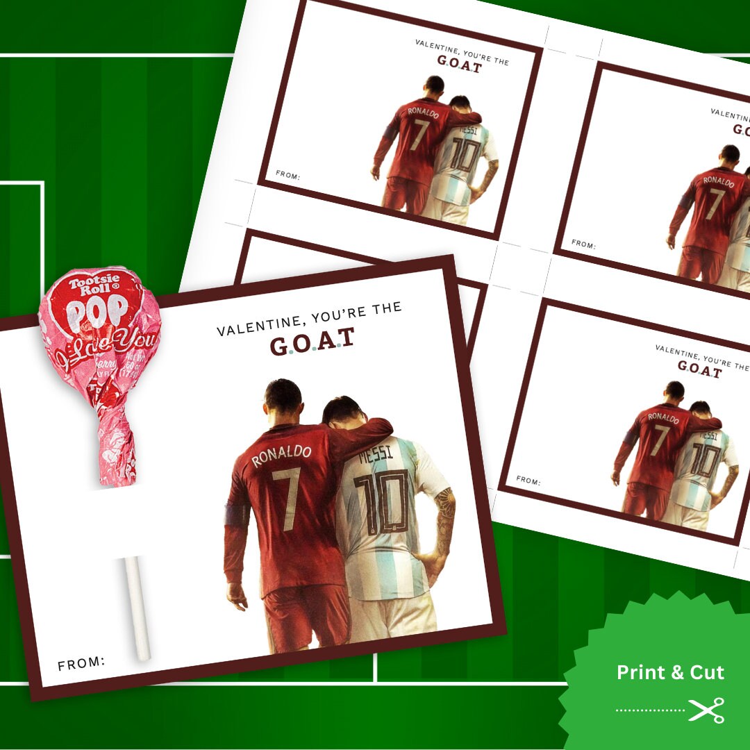 Valentine Printable, Soccer Valentine's Day Card, Instant Download - Etsy