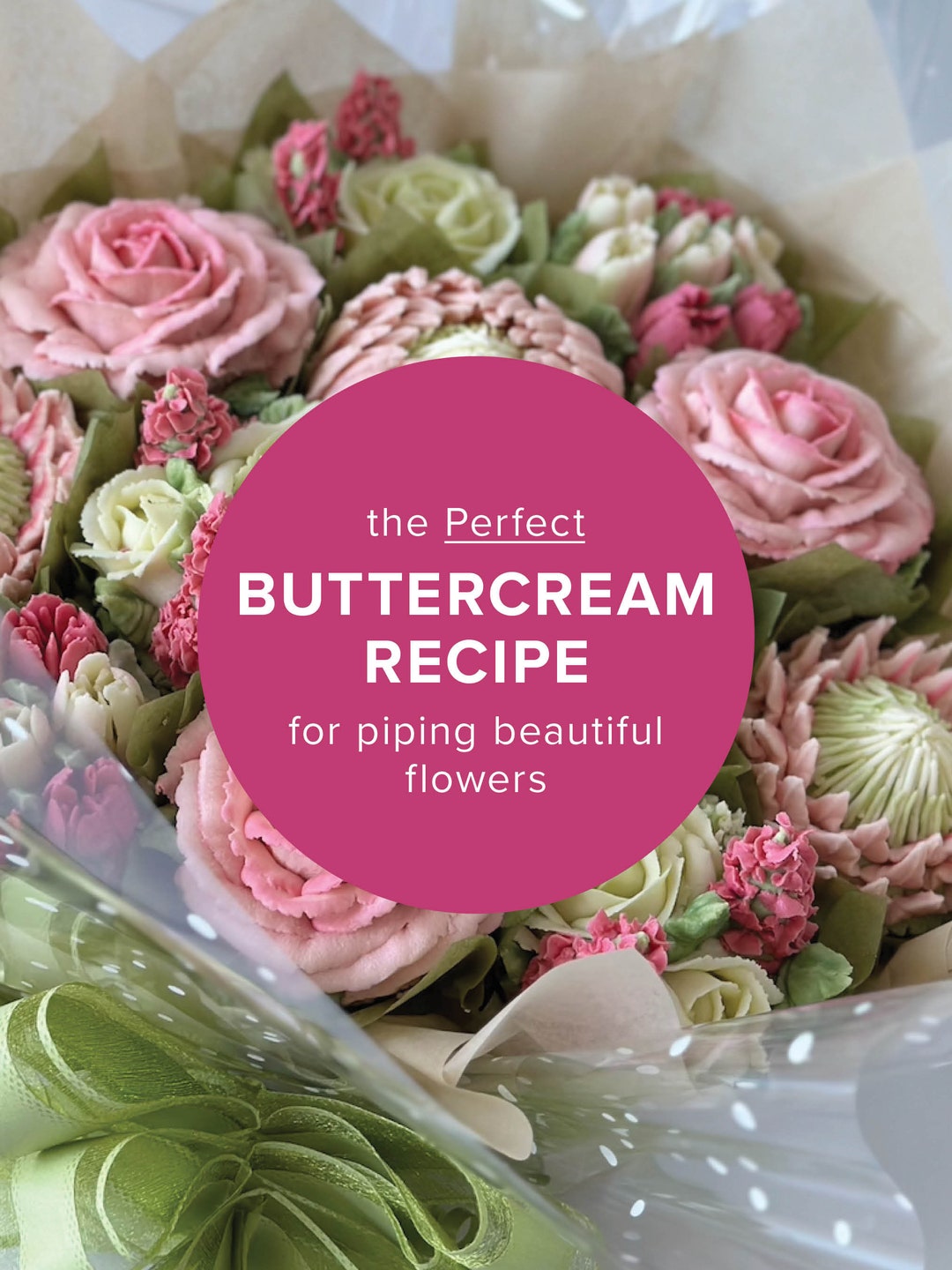 Perfect Buttercream for Piping Flowers, Instant Download, Printable