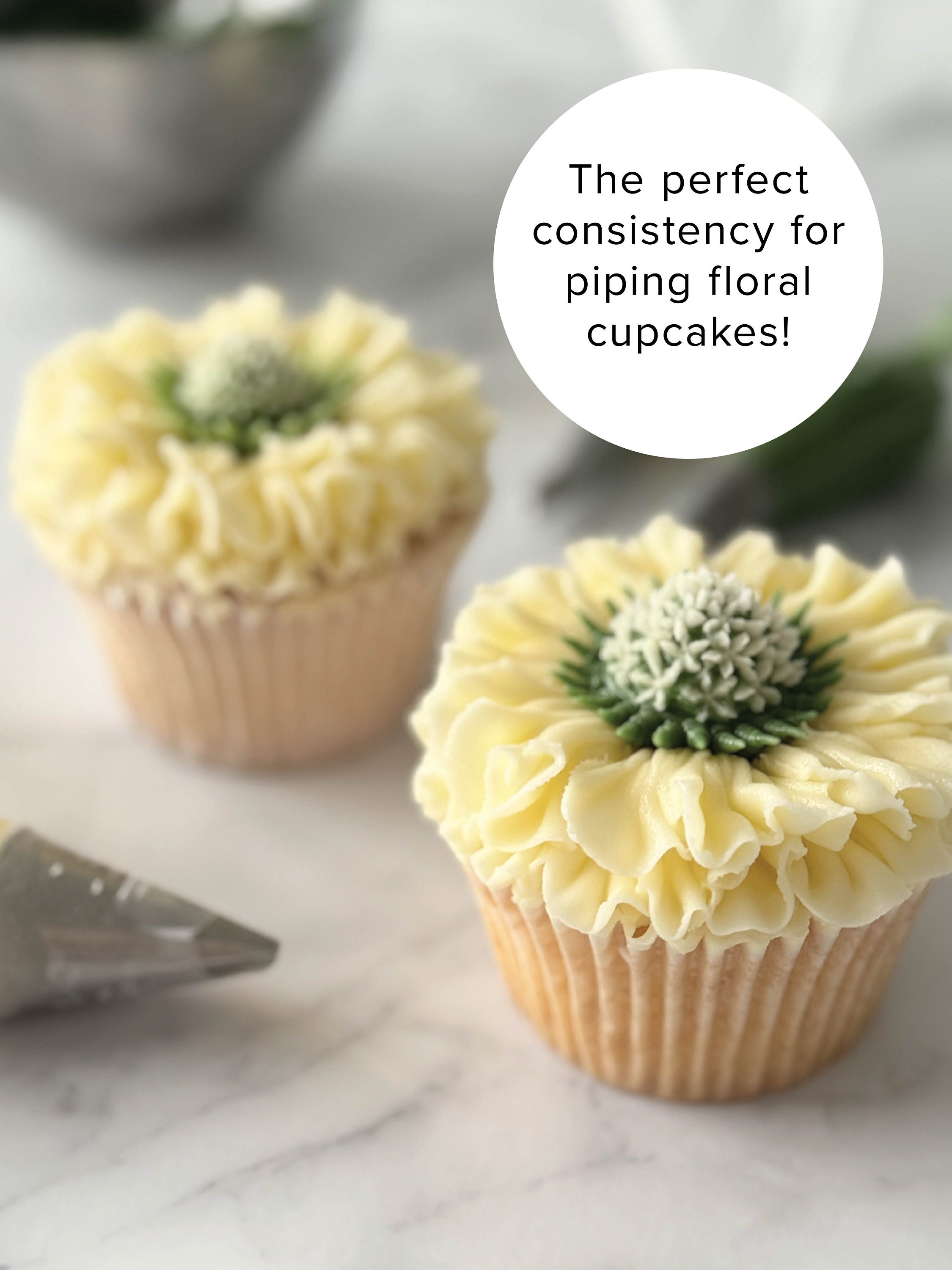 Perfect Buttercream for Piping Flowers, Instant Download, Printable