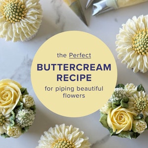 Crema al burro perfetta per tubazioni di fiori, download istantaneo, istruzioni stampabili