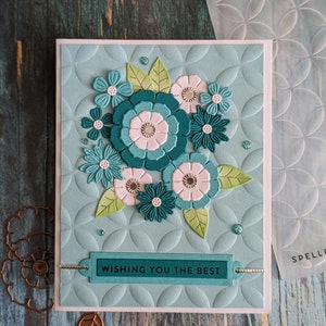 Carte florale, carte toutes occasions, carte d’anniversaire, carte de fleurs, vous souhaitant la meilleure carte