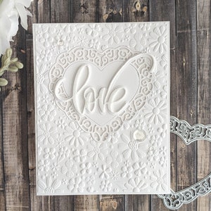 Carte d'amour, floral, toutes les occasions, carte d'anniversaire, carte d'amitié, Saint-Valentin