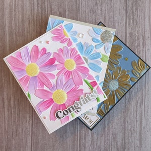 Cartes de voeux faites main, occasions variées, carte toutes occasions, carte d'anniversaire, carte de rétablissement, carte florale unique, carte de remerciement