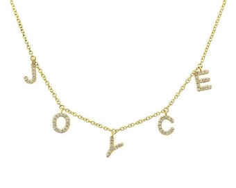 Spaced Name Necklace